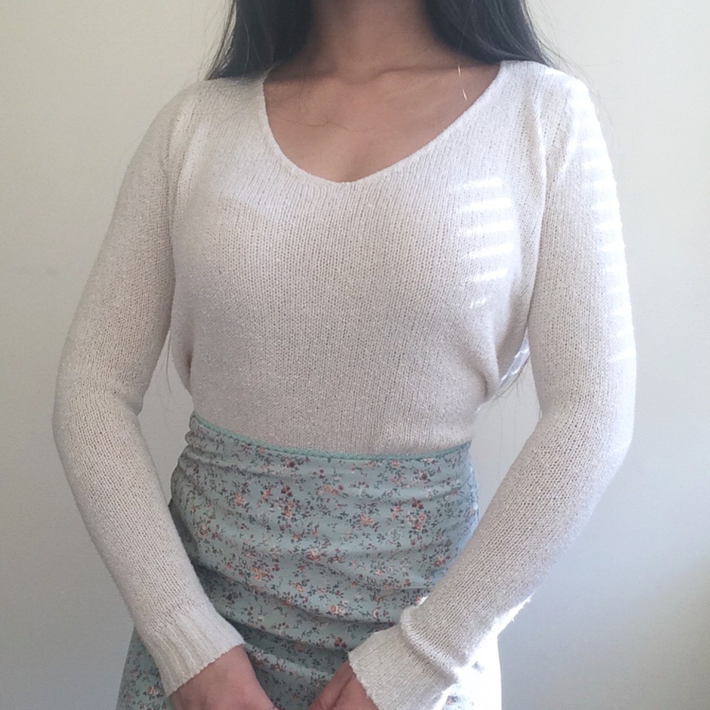 ❤️ Brandy cream knit sweater top